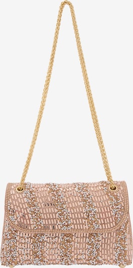 Rankinė su ilgu dirželiu iš faina, spalva – šampano / Auksas / rožių spalva, Prekių apžvalga