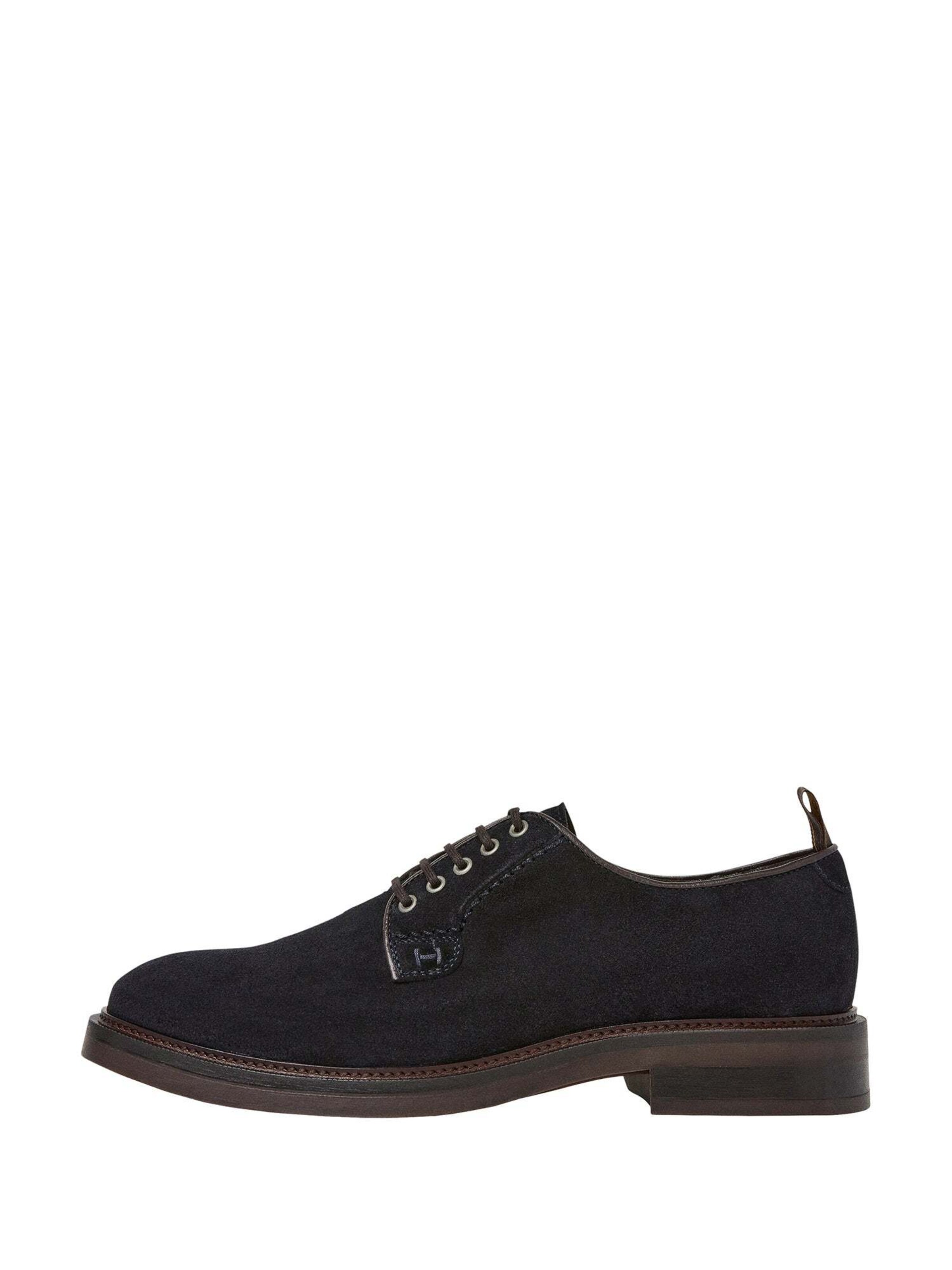 Scarpa stringata di Hackett London in blu: frontale