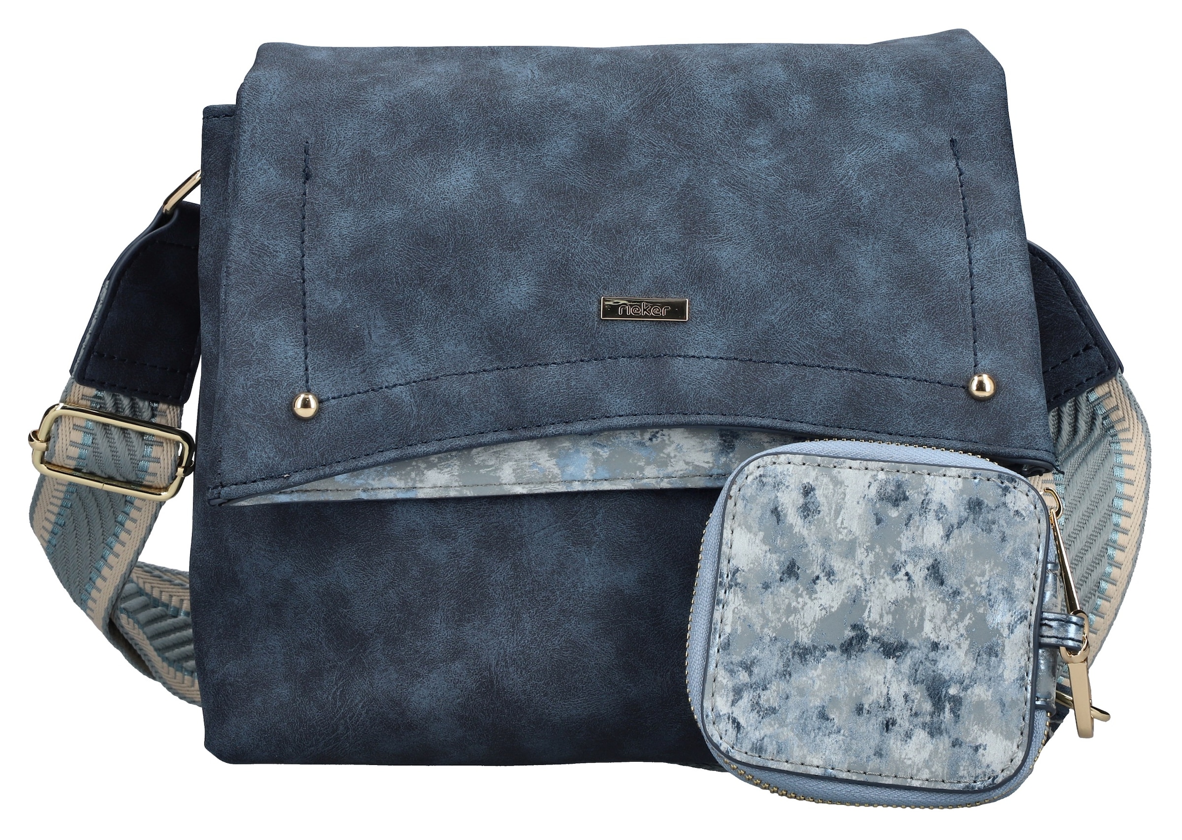 Rieker Schoudertas in Blauw: voorkant