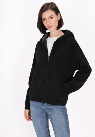 usha BLUE LABEL - Chaqueta polar en negro: frente