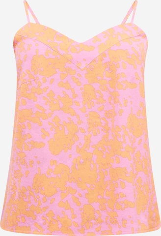 ONLY Carmakoma Top 'LUX' in Pink: predná strana