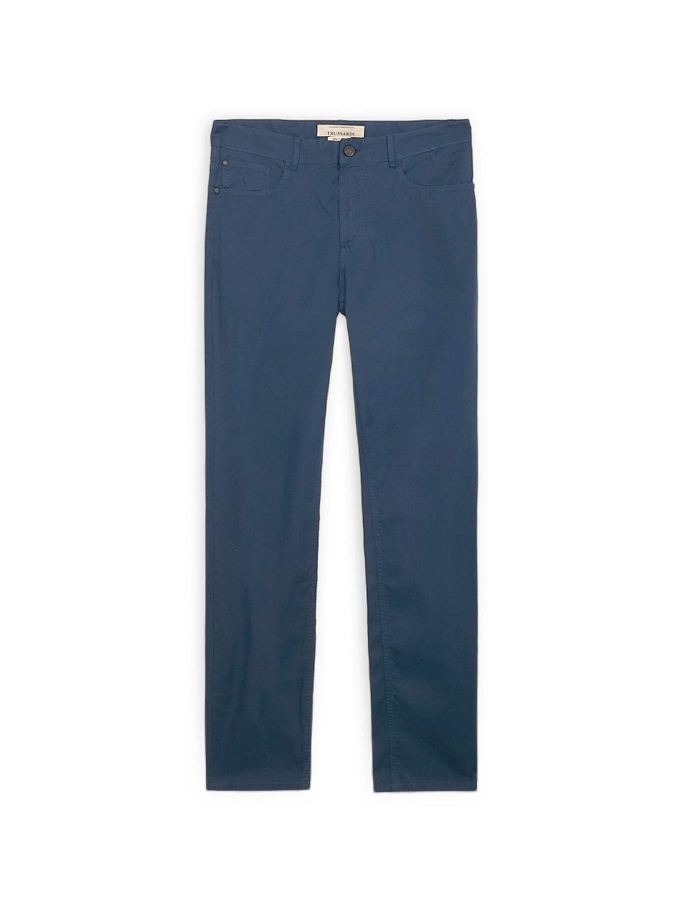 Trussardi Slim fit Trousers in Blue: front
