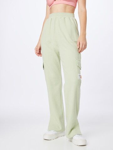 Sixth June Loose fit Cargo trousers in Green: front