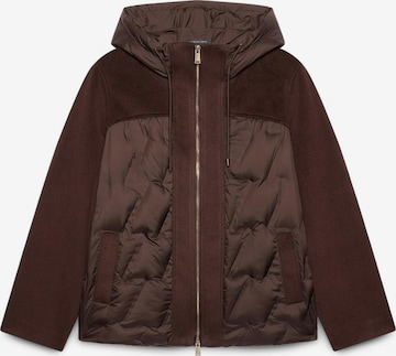 Manteau mi-saison Fiorella Rubino en marron : devant