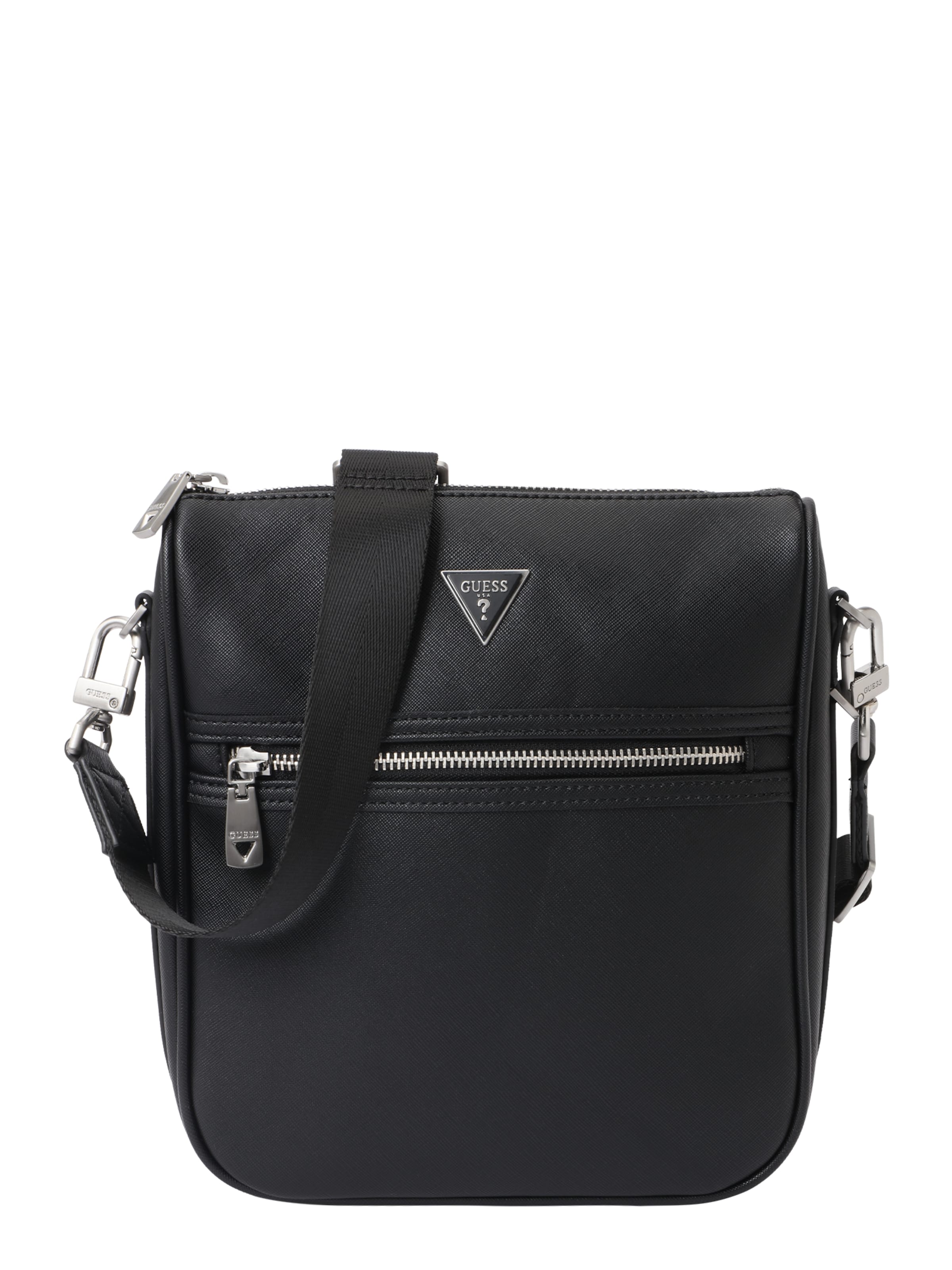 GUESS - Bolso de hombro 'MILANO CROSSBODY 2' en negro: frente