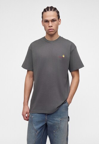 Carhartt WIP Футболка 'American Script' в Серый: спереди