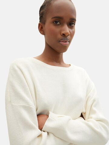 TOM TAILOR DENIM Sweater in Beige