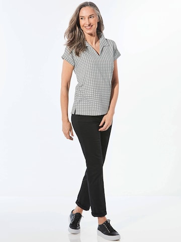 Goldner Shirt in Grau