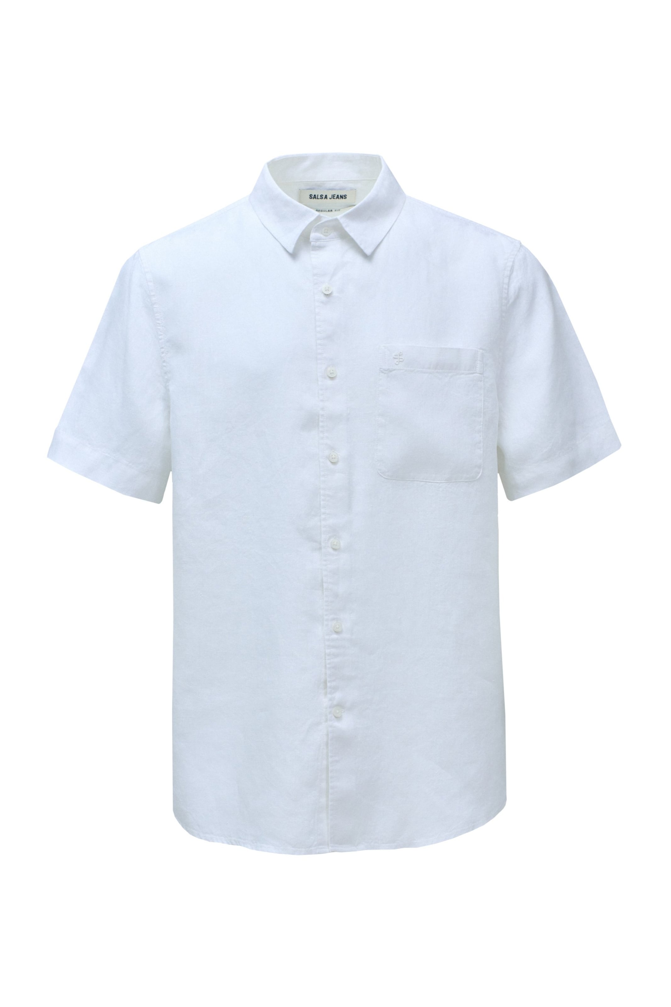 Salsa Jeans Regular Fit Hemd in Weiß: Vorderseite