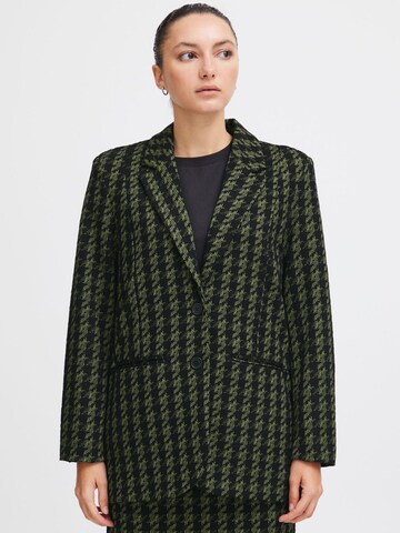ICHI Blazer 'Kate' in Grün: Vorderseite