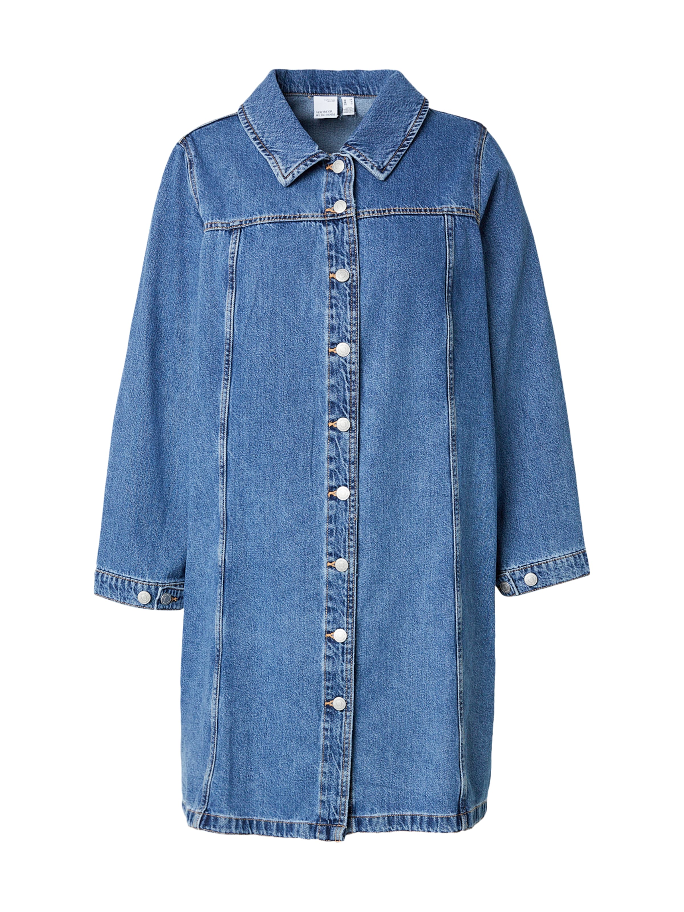 Vero Moda Curve Shirt Dress 'VMCFindo' in Blue: front