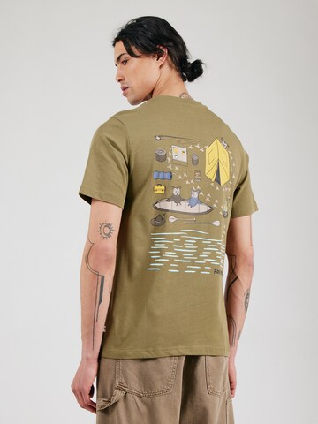 Maglietta di KnowledgeCotton Apparel in verde: frontale