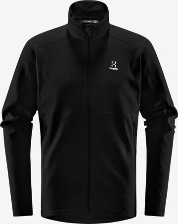 Haglöfs Athletic Fleece Jacket 'Buteo' in Black: front