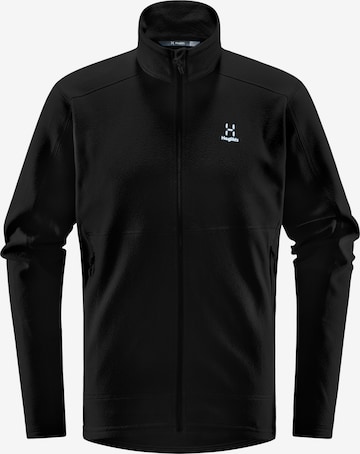 Haglöfs Athletic Fleece Jacket 'Buteo' in Black: front