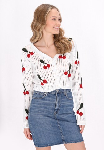 MYMO - Cárdigan 'Fashion Look' en blanco: frente