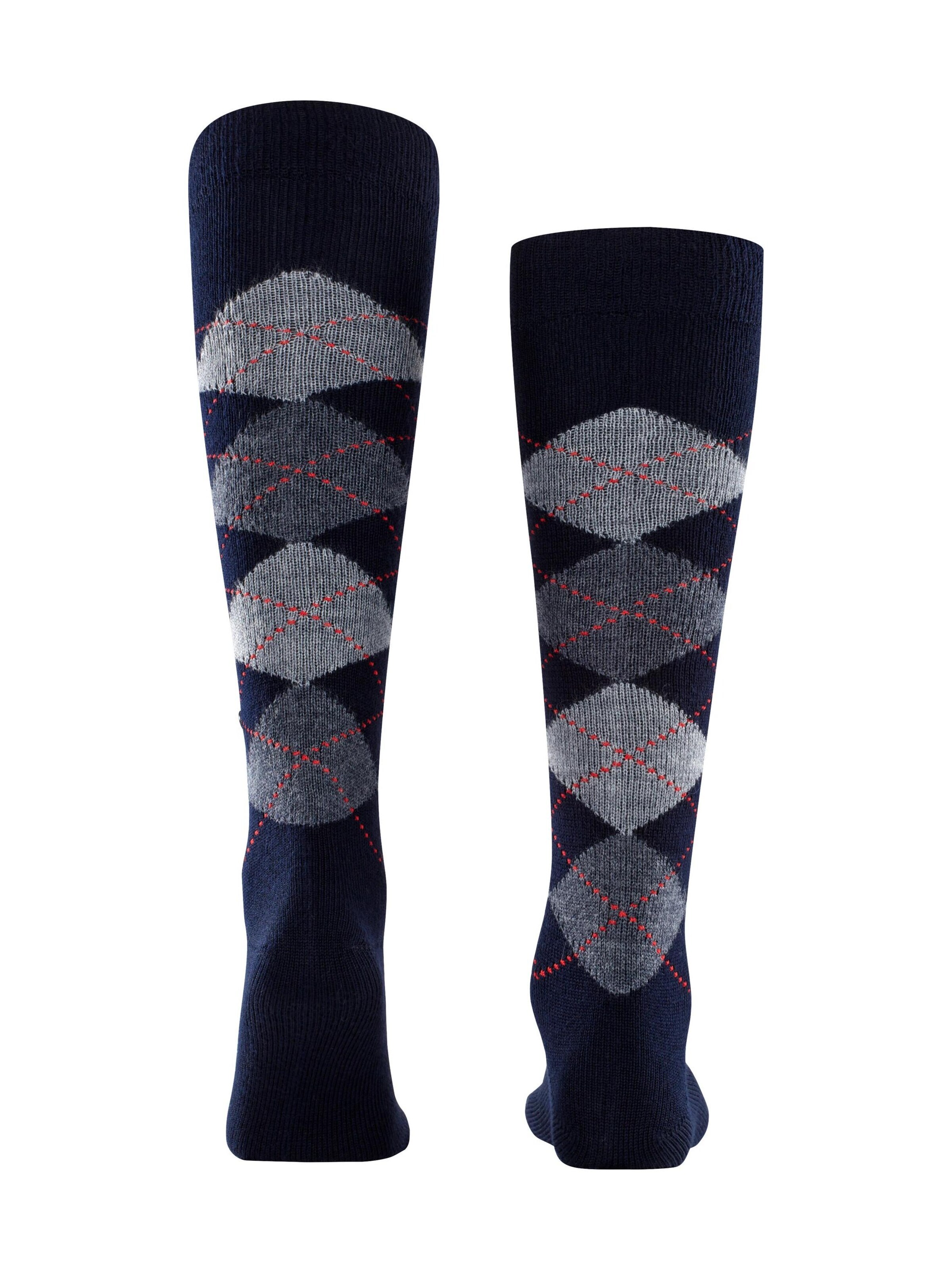 BURLINGTON Kniestrümpfe 'Preston'‌‌‌‌‌‌ in Blau