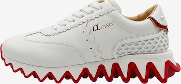 Baskets basses 'Louboutin Sneakers Herren weiß rot' Christian Louboutin en blanc : devant