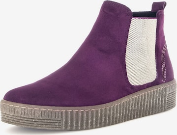 GABOR Chelsea Boots in Purple: front