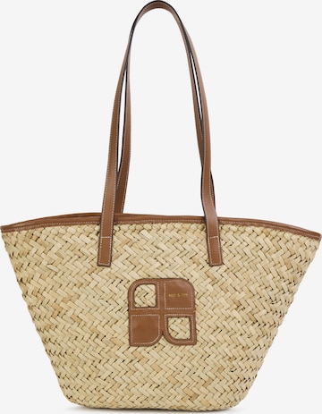 smėlio Nat&Nin Pirkinių krepšys ' PAPAYA ': priekis