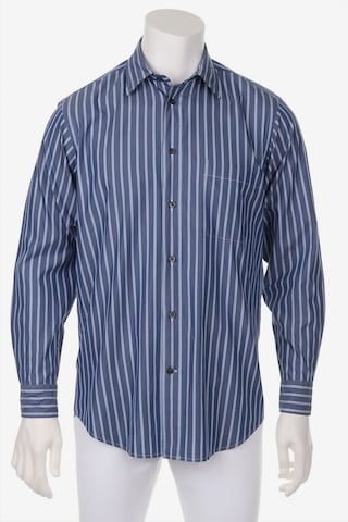 Zegna Button Up Shirt in M in Blue: front