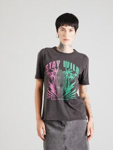 ONLY - Camiseta en negro: frente