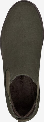 TAMARIS Chelsea Boots in Green