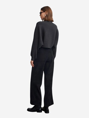 Dilvin Wide leg Broek in Zwart