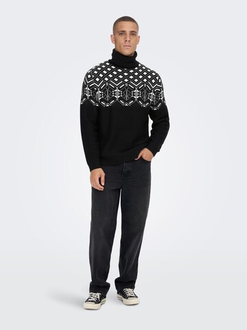 Only & Sons Pullover in Schwarz