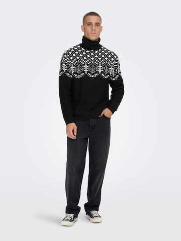 Only & Sons Sweater in Black