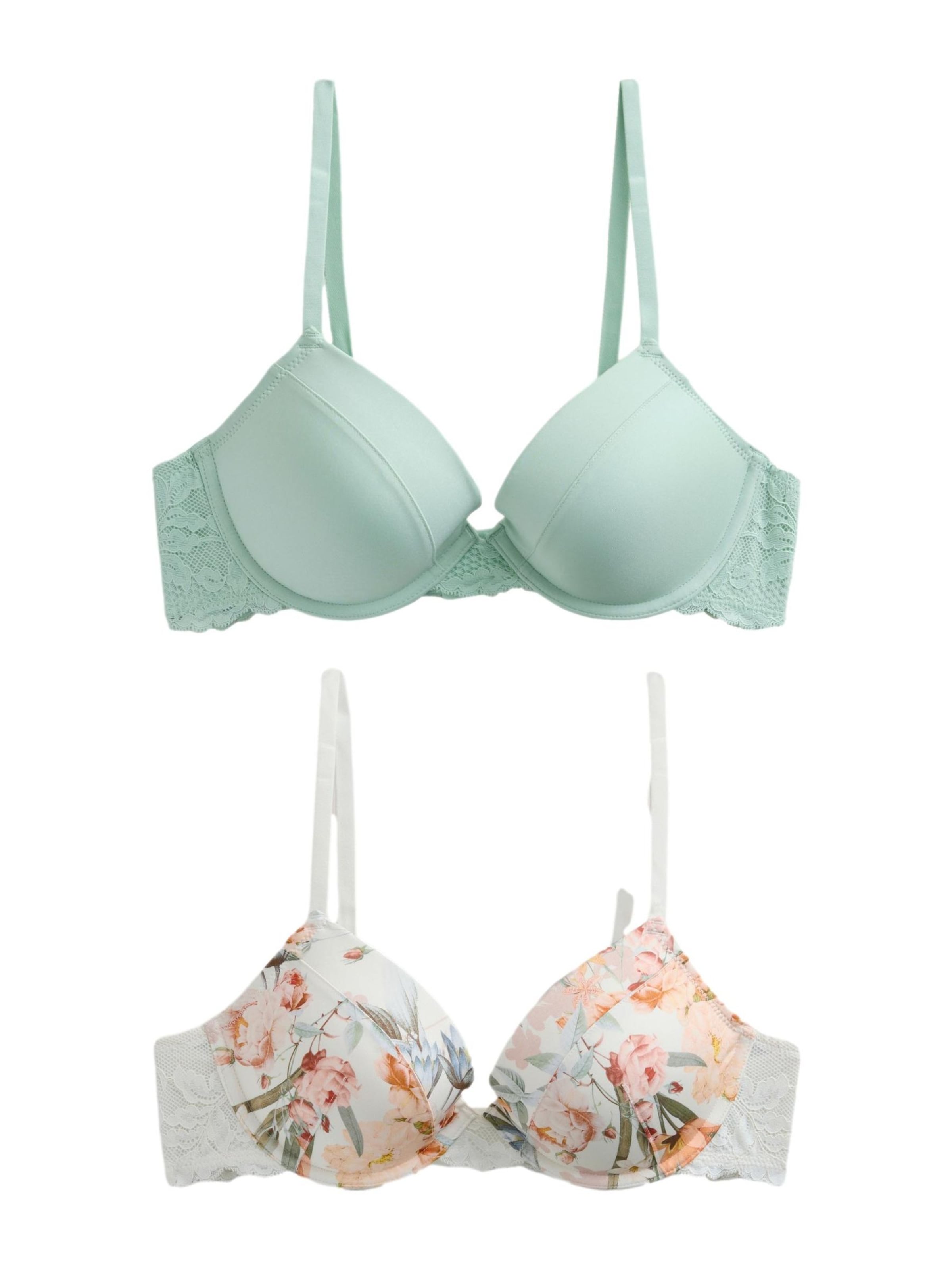 Next Push-up Podprsenka – zelená: přední strana