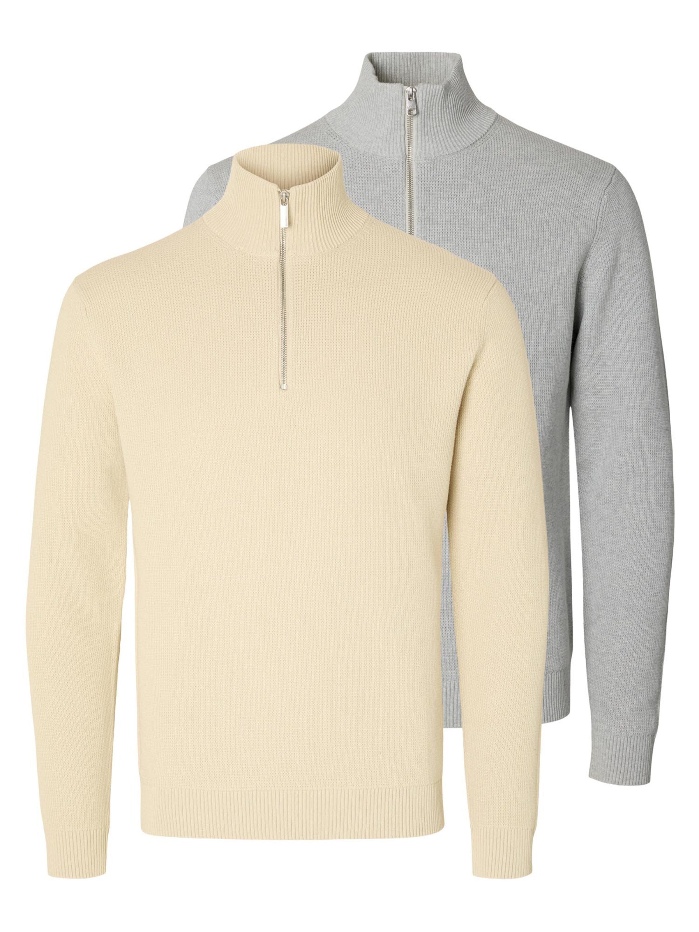 SELECTED Sweater 'Dane' in Silver: front