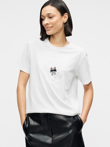 Karl Lagerfeld Póló 'IKON' - fehér