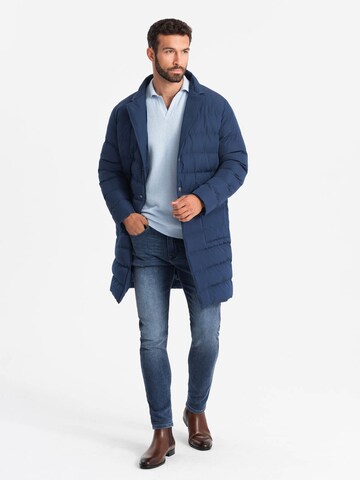 Ombre Winterjacke in Blau