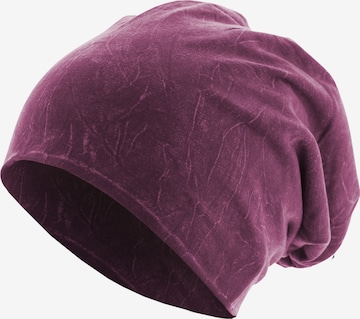 MSTRDS Beanie in Purple: front