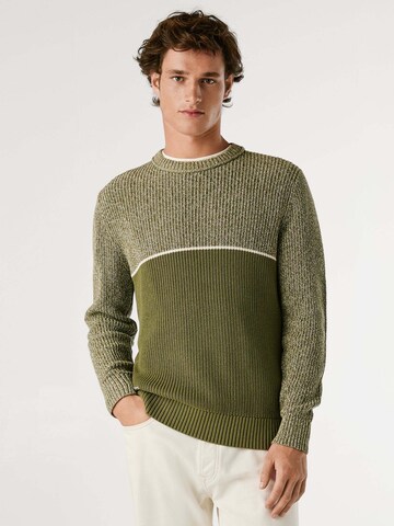 Pepe Jeans Trui 'Penn' in Groen: voorkant