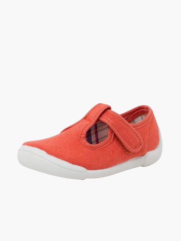 Pisamonas First-Step Shoes in Red: front