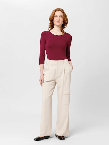 Les Lunes Wide Leg Hose 'Ariaa' in Beige