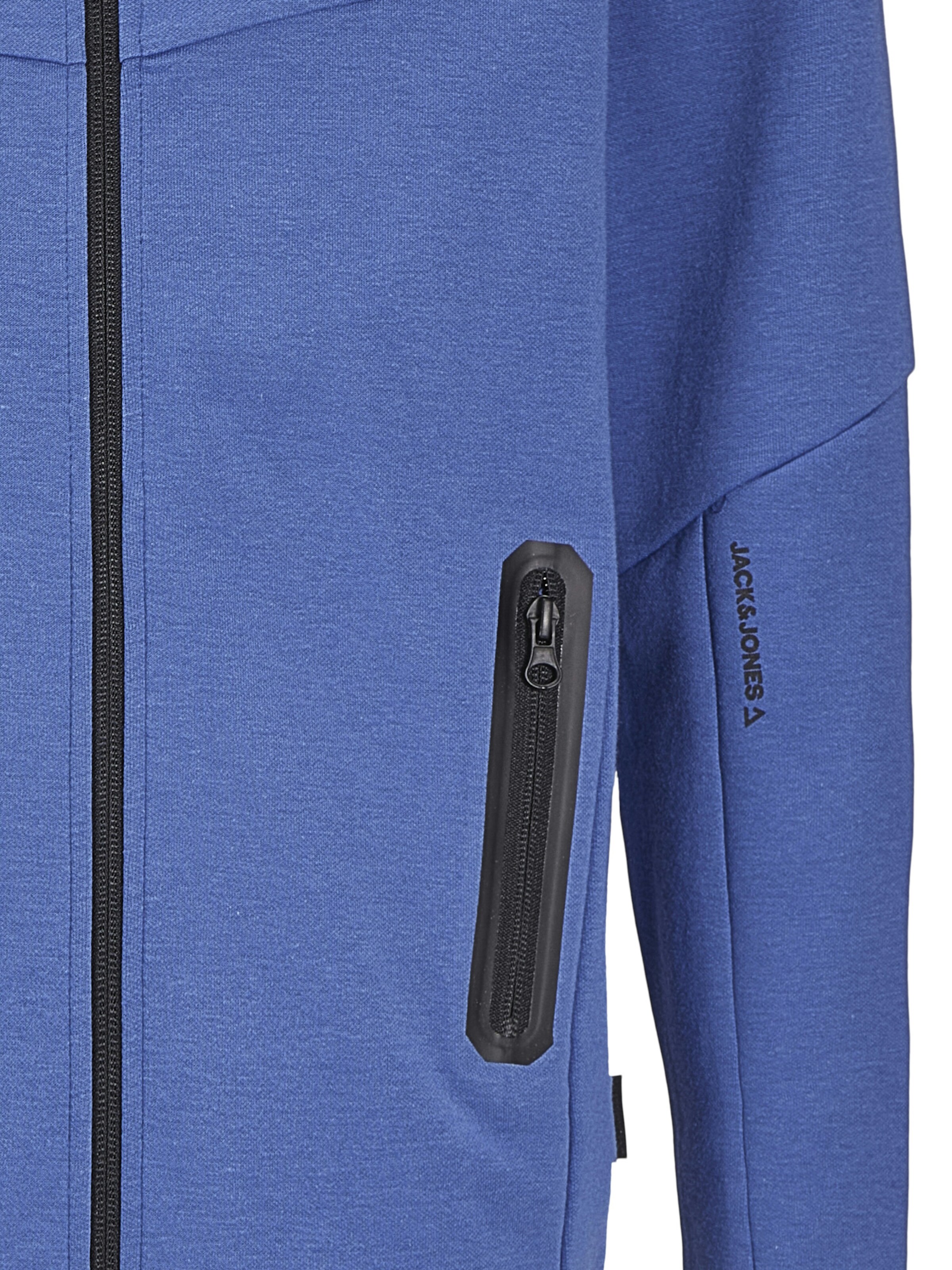 Jack & Jones Junior Sweatjacke 'JCOFusion' in Blau