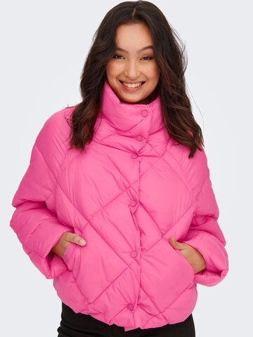 ONLY Winter Jacket 'Carol' in Pink