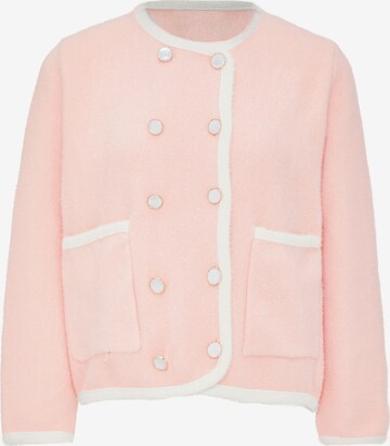 Cardigan ZITHA en rose : devant