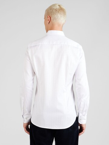 Coupe slim Chemise business 'Pit' JOOP! en blanc