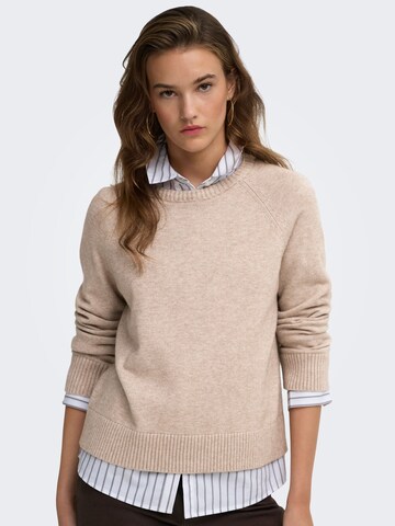 Pull-over ONLY en marron : devant