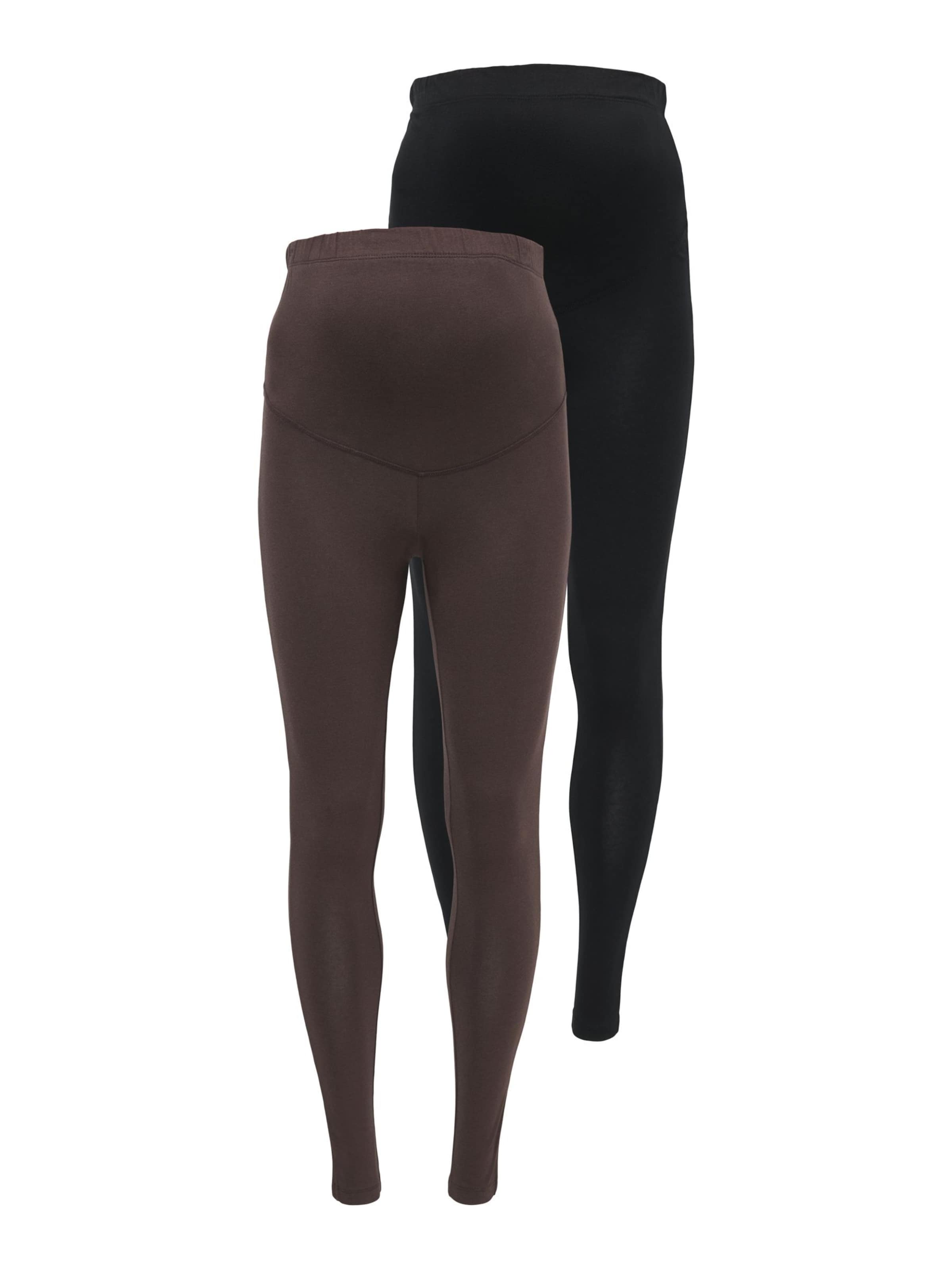 Only Maternity Leggings i brun: forside