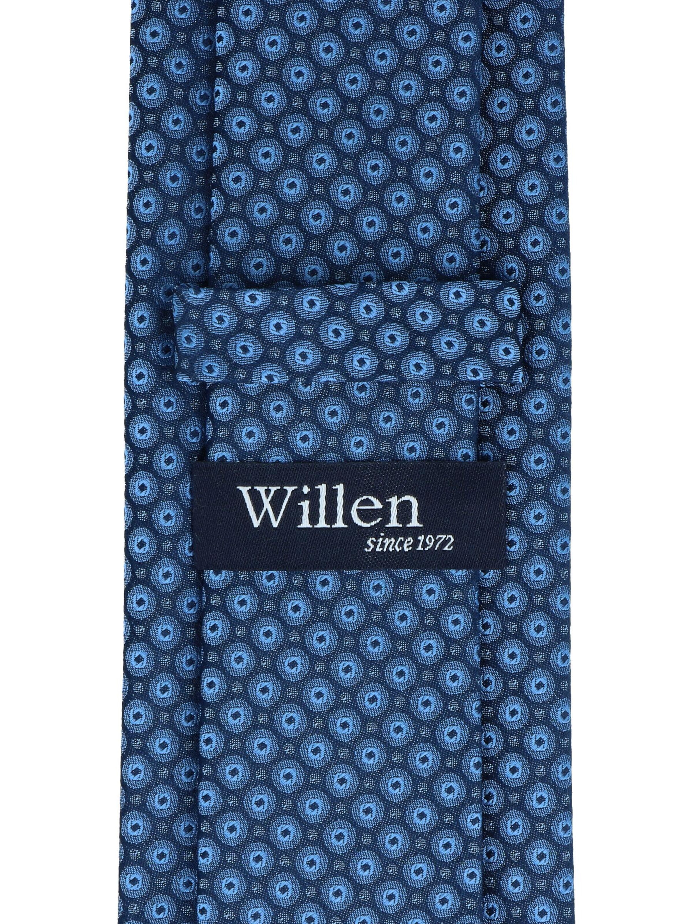 WILLEN Krawatte 'Kleinmuster Marine'‌‌‌‌‌‌‌‌‌ in Blau