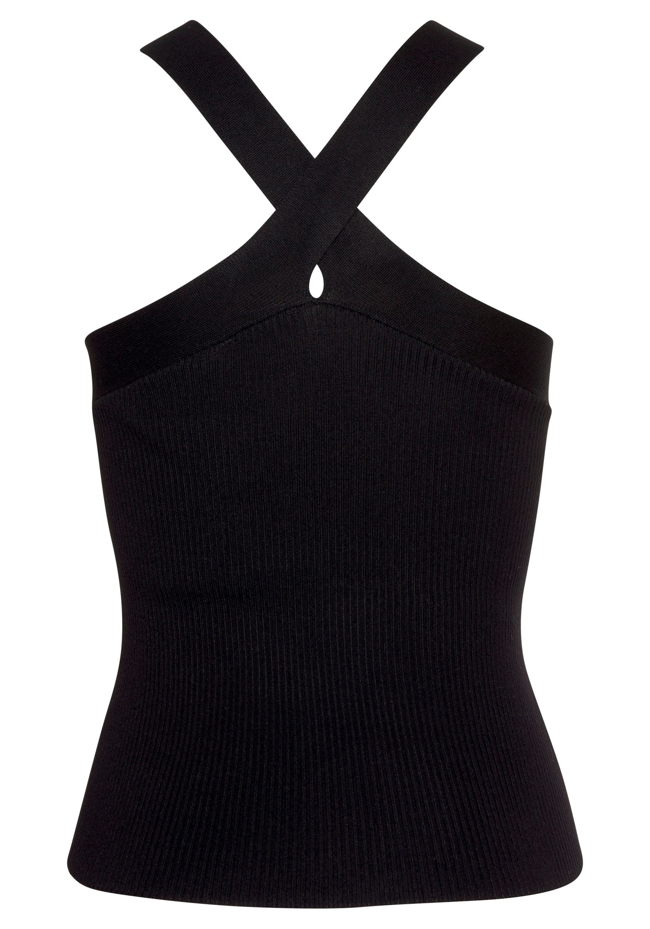 juoda LASCANA Palaidinė be rankovių: priekis