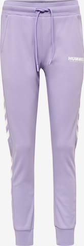 Effilé Pantalon de sport 'Legacy' Hummel en violet