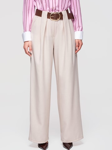 Ombre Trousers in Beige: front