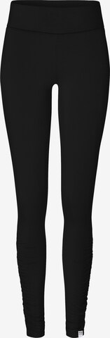 YOGISTAR.COM Skinny Leggings in Black: front