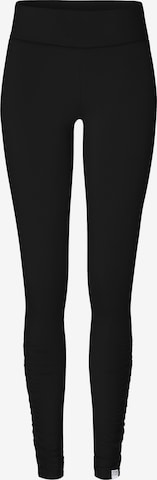 YOGISTAR.COM Skinny Leggings in Black: front