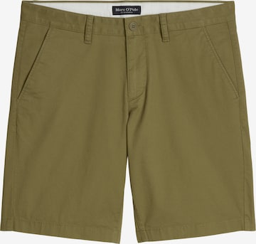 Marc O'Polo Regular Shorts Model Reso regular ' aus leichtem Stretch-Twill ' in Grün: Vorderseite